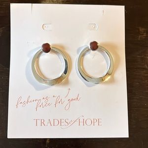 Silver, Hoop, Earrings